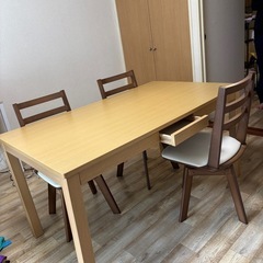 ダイニングテーブルセット（こたつ付き）