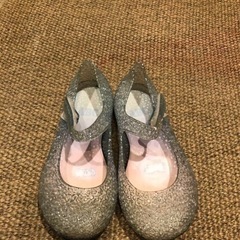 【あげます】　16cm  ABCマートサンダル　ラメ　水色