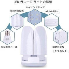 新品　作業灯　ガレージライトled ペンダント60W の画像