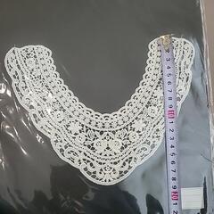 ハンドメイド　レースつけ襟の画像