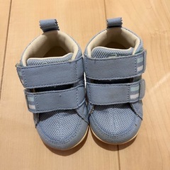 ベビーシューズ　アシックス　ブルー　12.5