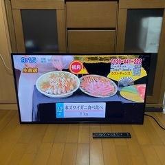 液晶テレビ40型 アイリス 外付けhdd対応 裏録 2020製の画像