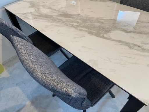 東京インテリア ダイニングチェア モダングレー　4脚セット