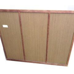新札幌◆木製サイドボード 幅1140mm×奥行440mm×高さ970mm キャビネット◆ガラス扉/収納家具 No.3290の画像
