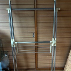 【お譲り先決定】伸張式　洗濯物干しラック　物干し竿　