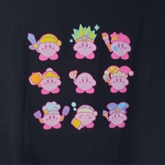【未使用】カービィ×GUコラボTシャツ　ブラックの画像