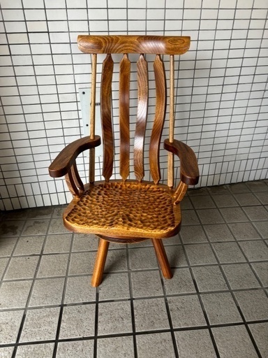 アトリエMIYATA☆回転ハイバックチェアー☆木製家具☆