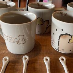 昭和レトロ　マグカップ&スプーン5個セット