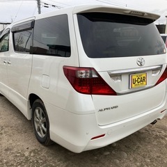 格安コミコミ価格58万 車検9.4 ワンボックス 北海道札幌H22 アルファード 4WD プライムセレクションIIの画像