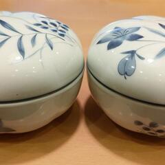 [美品] 乃りたけ 蓋付き小鉢 2個セット