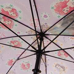 値下げ↕️女の子/キッズ/子供用/ディズニープリンセス/傘/雨具/50㎝の画像