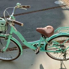 自転車　低学年用ヘルメット付き　女の子　無料
