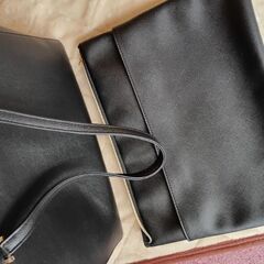 美品✨黒のショルダーバッグ＆PCバッグ付き𓂃𓂂ꕤ*.ﾟの画像