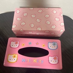 未使用品‼️ピンク　お花　キティプラティッシュBOXの画像