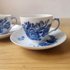 ロイヤルコペンハーゲン Blue Flower ペアカップ&ソーサー