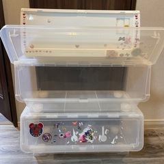 (上からも横からも開け閉め可能)収納ケースの画像