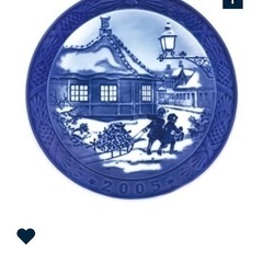 2005年　ロイヤルコペンハーゲン Royal Copenhagen イヤープレートの画像