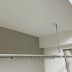 物干し竿　2本　ステンレス製　1.4〜2.5m