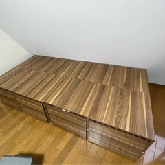 収納付きシングルベッド