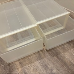 引き取り希望⭐︎無印良品⭐︎ポリプロピレン PP衣装ケースx2個 引き取り希望⭐︎無印良品⭐︎ポリプロピレン PP衣装ケースx2個