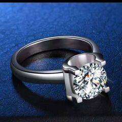 j→→→m43-6/ブリリアントカットダイヤモンドＣＺスクエアデザインリングRDXの画像