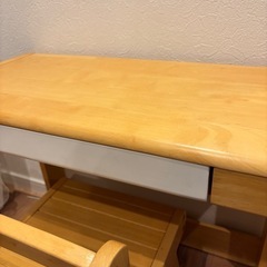 【4/25までに引取いただけたら2800円！】スタディーセット KDS-3004 リビング学習 キッズスタディセット キッズテーブルセット　お絵かき机 Kidzoo キッズーシリーズの画像