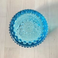 イッタラ　カステヘルミ　キャンドルホルダー　ライトブルー　廃盤　レア　ガラスの画像