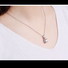 j→→→m43-6/ブリリアントカット大粒ダイヤモンドＣＺラウンドパヴェペンダント＆ピアス２点セットの画像