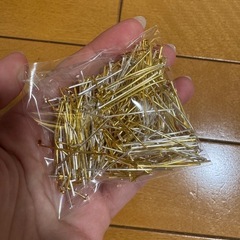 銀色・金色 30mm ピアス金具 200ピースセットの画像