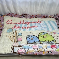 【良品】【Sanrio】すみっこぐらし肌掛け布団【洗濯済】の画像