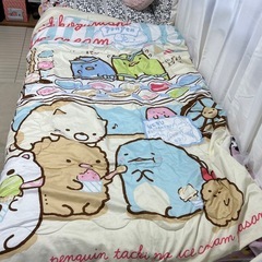 【良品】【Sanrio】すみっこぐらし肌掛け布団【洗濯済】