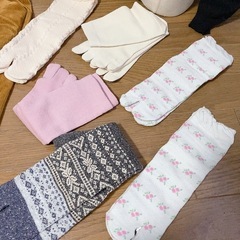 レディース 新品未使用 タイツ 靴下 ニットの画像