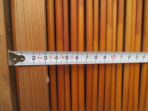 時代簀戸4枚　夏戸　透かし　古民具　茶室用　太桟　ヨコ90×高さ176　厚み2.8
