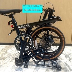 希少品 折りたたみ自転車 SHIMANO外装7段 コンパクトな三つ折り 希少品