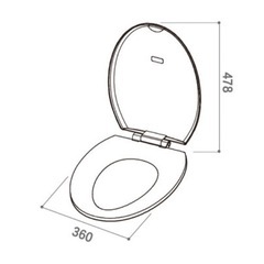 お値下げ【未使用品】普通便座 アサヒ衛陶 WSP161W ホワイトの画像