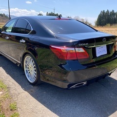 レクサスLS460 22年 車検7年12月 ナビ BT TV サスコン21インチの画像