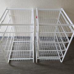 【お取引者決定】IKEA イケア ALGOT 16739 押入れ収納 ワイヤーバスケット セット 引き出し の画像