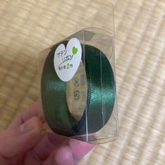 緑サテンリボンの画像