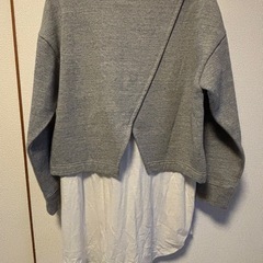 美品BAYFLOW レイヤード長袖チュニック グレーの画像