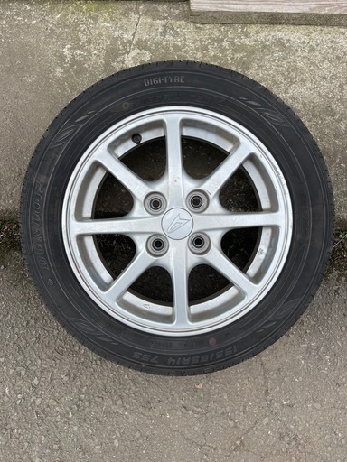 ダイハツ 純正アルミホイール 夏タイヤ