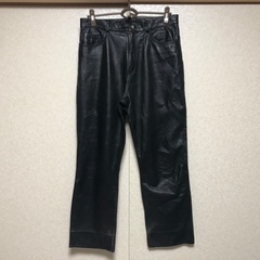 COGGIOLA 牛皮パンツ　ウエスト82cm 股下70cm