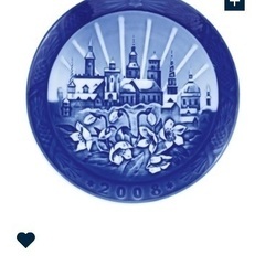 2008年　ロイヤルコペンハーゲン Royal Copenhagen イヤープレートの画像