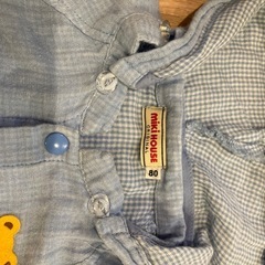 ミキハウス　80　上着　カーディガン　ガーゼ　薄手の画像