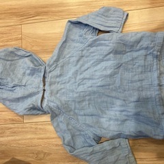 ミキハウス　80　上着　カーディガン　ガーゼ　薄手の画像