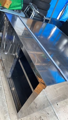 業務用引き戸棚　業務用作業台