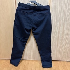 【美品】グローバルワーク 裏起毛 ストレッチ パンツ ネイビーメンズ Lサイズの画像