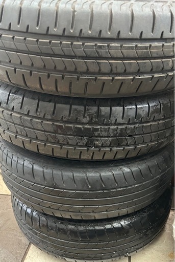 4月18日　お取引終了　バリ溝！　24年&23年製造! 155 65 r14 タイヤホイール4本セット