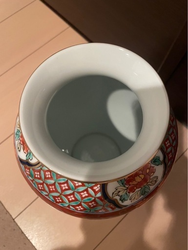 大壺　陶器製の丸い壺（白と茶色） Yahoo!オークション -「大壺」(日本の陶磁) (陶芸)の落札相場