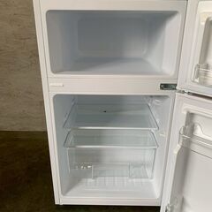 【YAMADA】ヤマダセレクト ノンフロン冷凍冷蔵庫 2ドア 2021年製 YRZ-C09H1 87L 冷蔵61L 冷凍26L 動作確認済 生活家電 中古 Y1200の画像