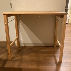パイン材テーブルの中古が安い！激安で譲ります・無料であげます